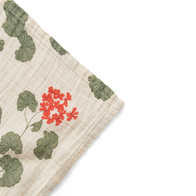 Garbo&Friends Pelargonium Muslin Swaddle Blanket