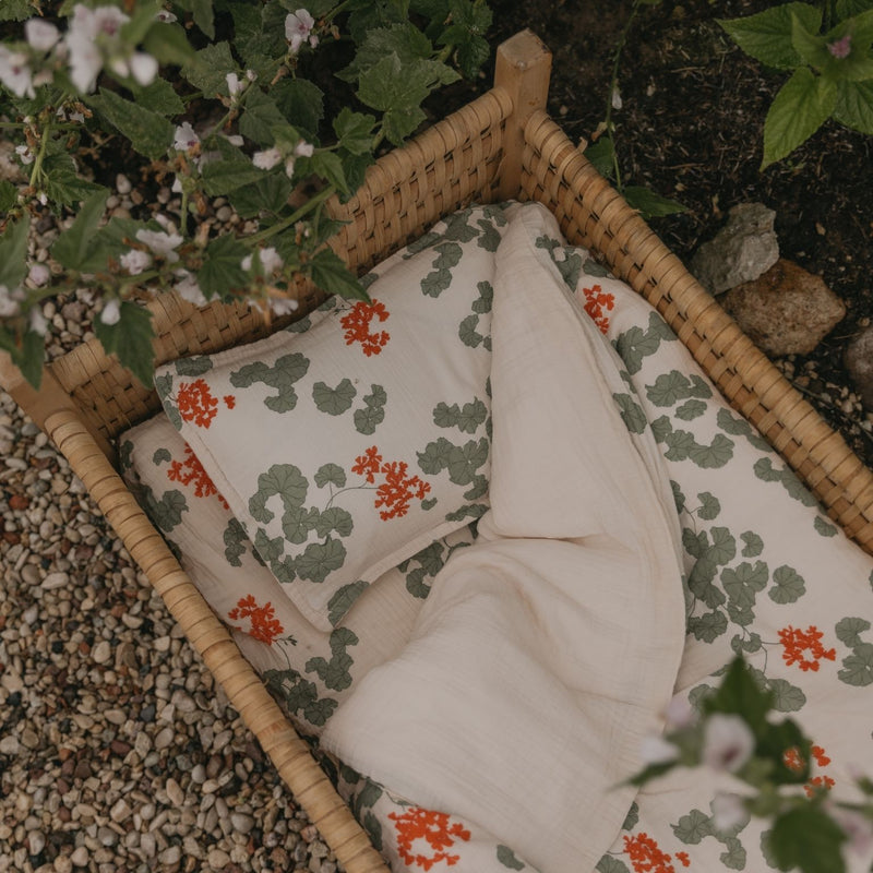 Garbo&Friends Pelargonium Muslin Cot Bed Set