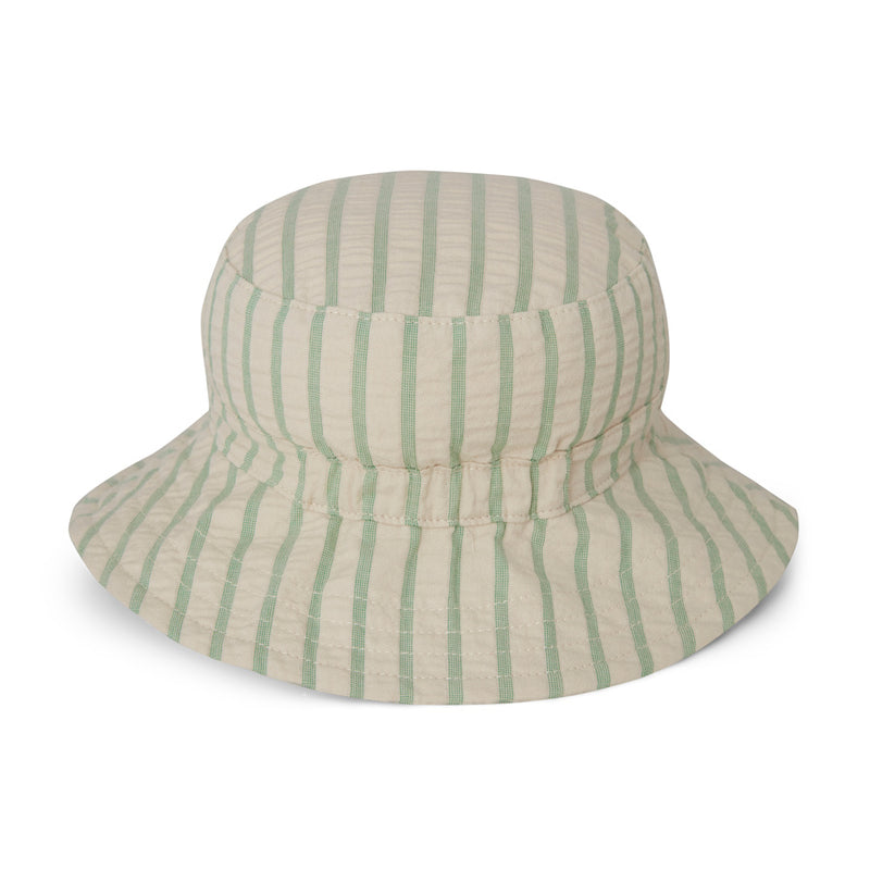 Garbo&Friends Seersucker Stripe Emerald Bucket Hat
