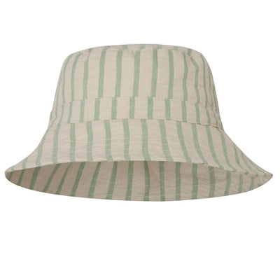 Garbo&Friends Seersucker Stripe Emerald Bucket Hat