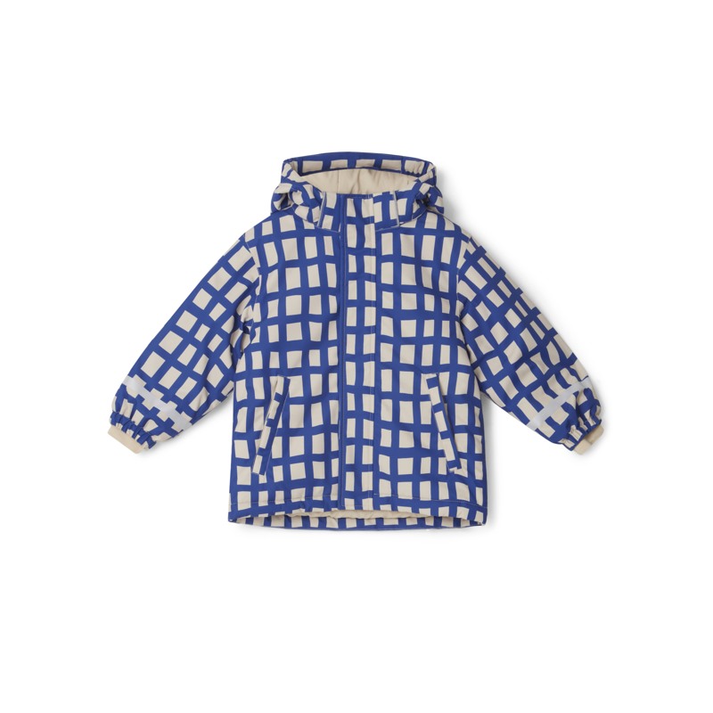 Garbo&Friends Plaid Cobalt Lined Rain Jacket