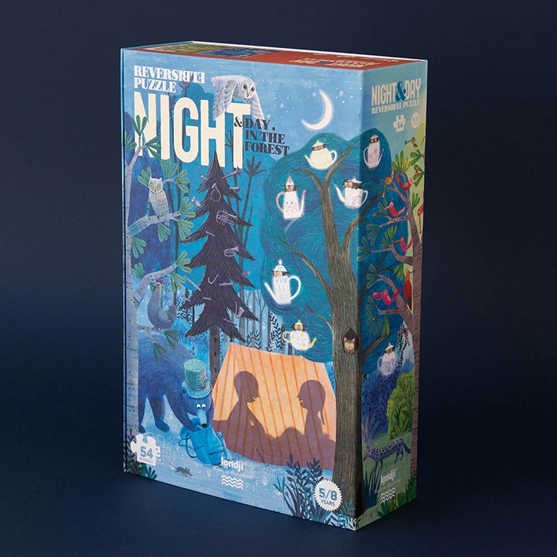 Londji Reversible Puzzle - Night and Day In The Forest