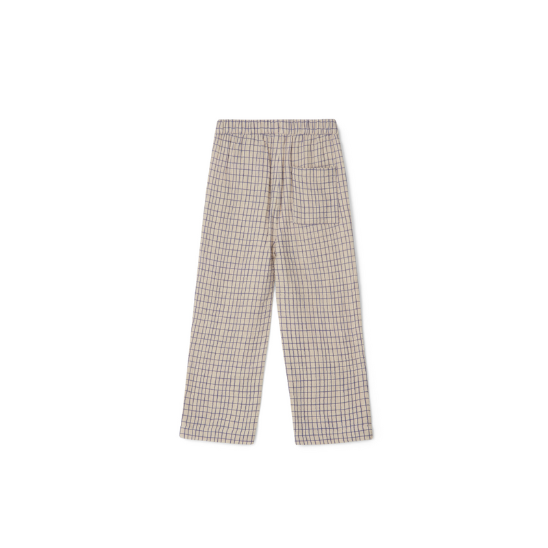 Garbo&Friends Checks Cobalt Muslin Trousers