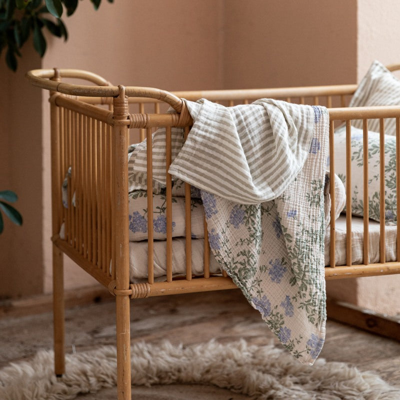 Garbo&Friends Plumbago Muslin Swaddle Blanket