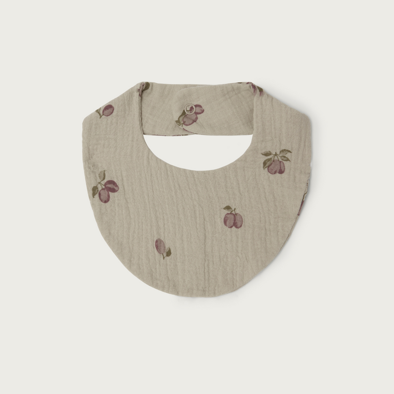 Garbo&Friends Prune Green Muslin Bib