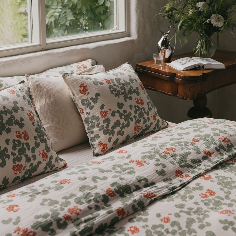 Garbo&Friends Pelargonium Muslin Bed Set Single