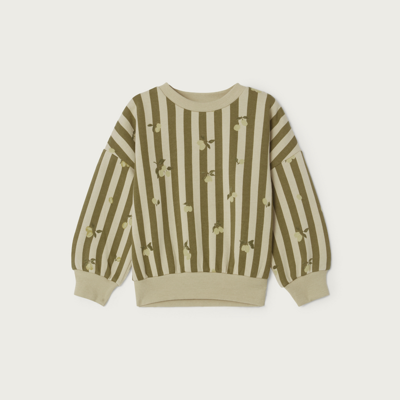 Garbo&Friends Stripe Prune Sweatshirt Baby