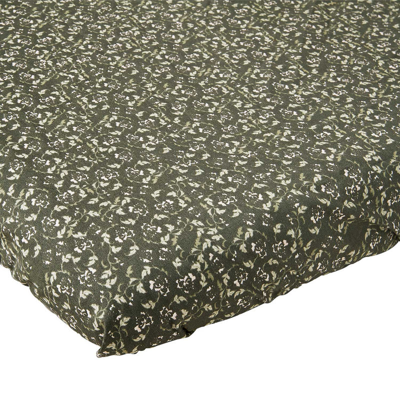 Garbo&Friends Floral Moss Single Fitted Sheet - Garbo&Friends