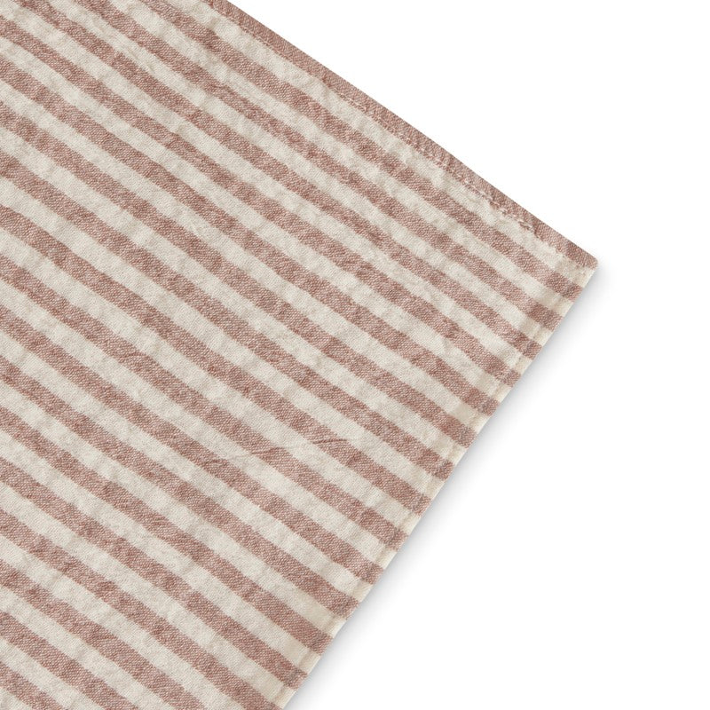 Garbo&Friends Stripe Rust Muslin Swaddle Blanket