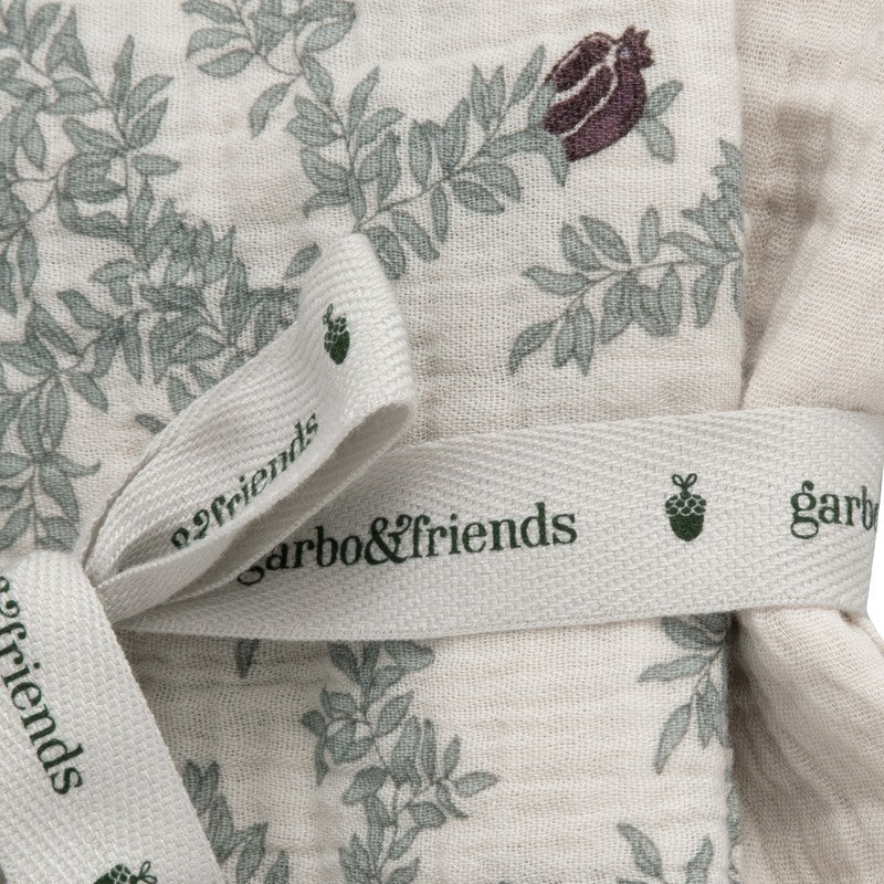 Garbo&Friends Pomegranate Muslin Small Blankets (Set of 2) - Garbo&Friends