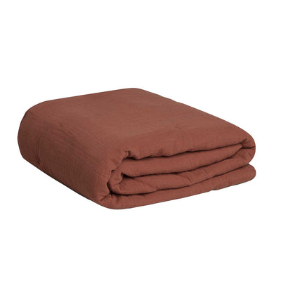 Garbo&Friends Cinnamon Muslin Filled Blanket - Garbo&Friends