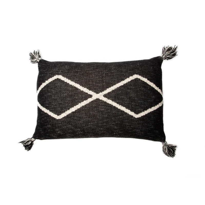Lorena Canals Knitted Cushion Oasis Black - Lorena Canals